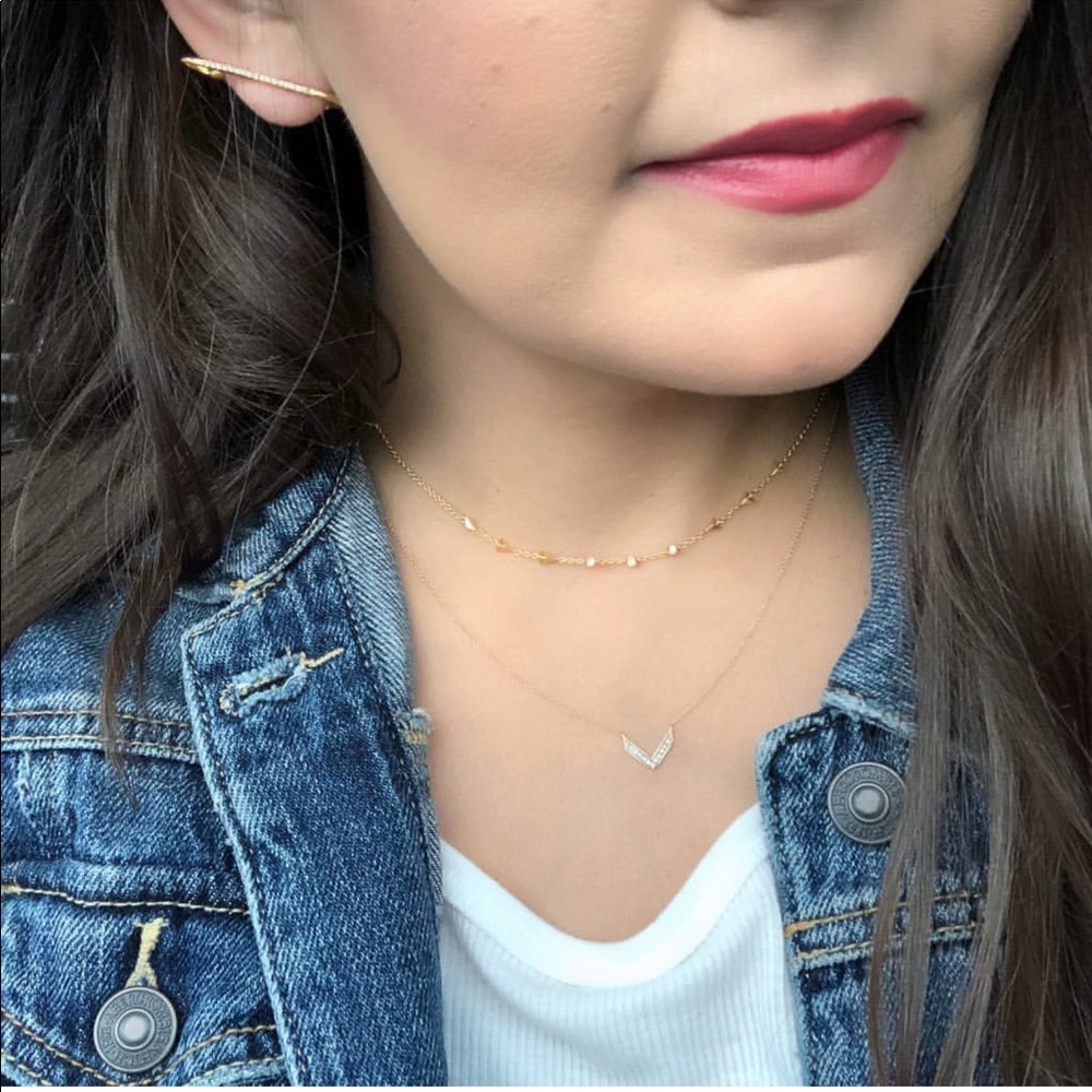 Stella & Dot gold celestial choker necklace